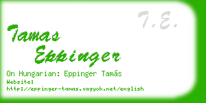 tamas eppinger business card